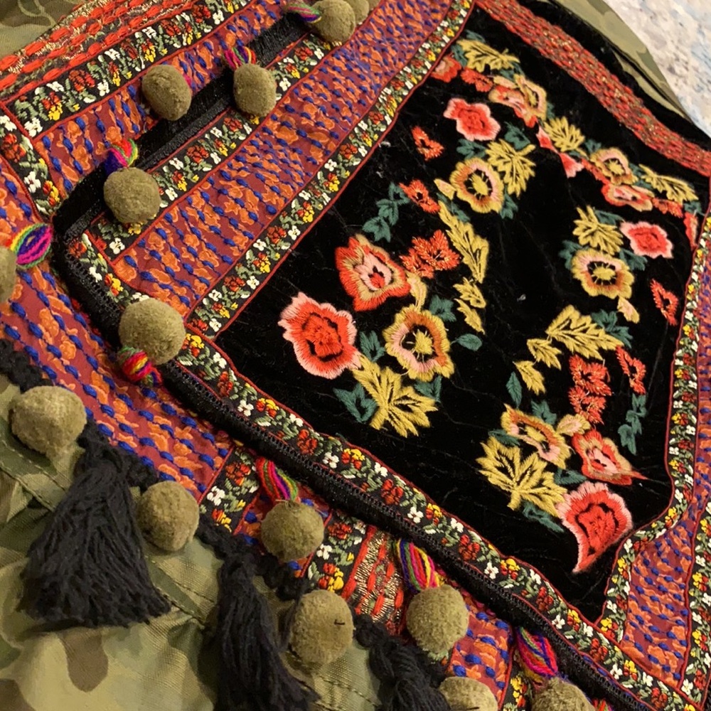 Embroidered Camo Jacket